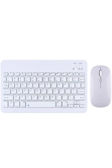 Fuchsia Sunny Renkli İnce Zarif Bluetooth Bağlantılı Çok Amaçlı Klavye Mouse Set - Resim 10