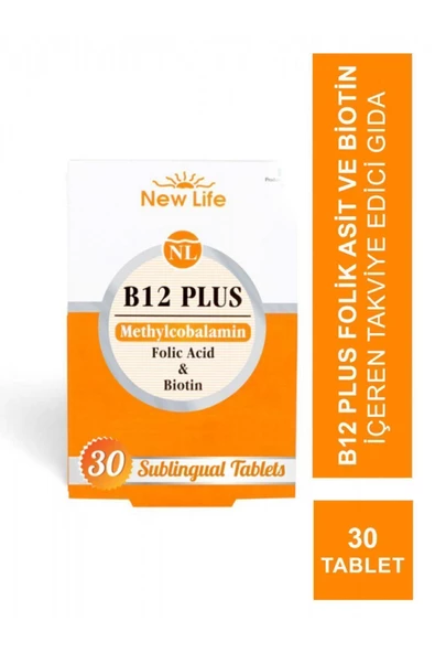 New Life B12 Plus 30 Dil Altı Tablet ürün görseli 1