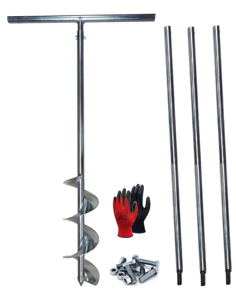 Galvaniz Toprak Sondaj Burgusu Çap 15 cm Boy 4 mt ürün görseli