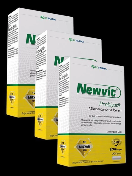 Newvit Probiyotik 30 Kapsül x 3 Kutu