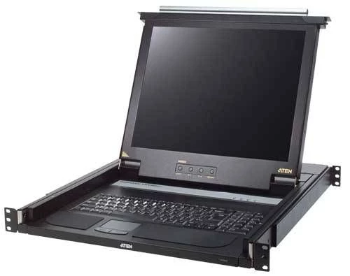 ATEN-CL1000MT Sürgülü Kasaya Sahip, KVM Switch'i Olmayan, Türkçe Klavye, Touchpad ve 17" LCD Ekrani Bulunan Konsol, Konsol Sayisi 1 ürün görseli