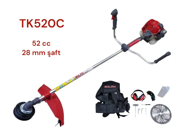 SOLAX TK520C 2.2 Hp Düz Şaftlı Yan Tırpan