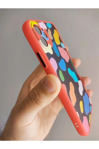Iphone 11 Uyumlu Inek Tasarım Tuşları Renkli Hux Kılıf - 2