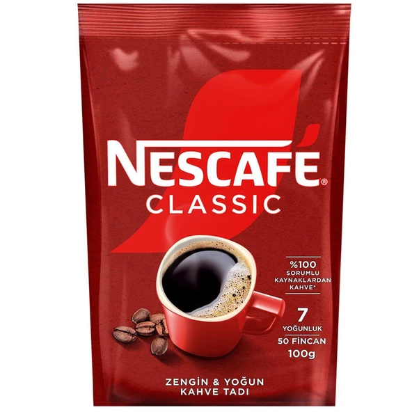 Nescafe Classic Çözünebilir Kahve 100 gr