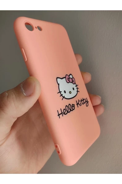 Iphone 7 / Iphone 8 / Iphone Se 2020 Pembe Hello Kitty Telefon Boyun Askılı Set - 3