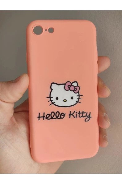 Iphone 7 / Iphone 8 / Iphone Se 2020 Pembe Hello Kitty Telefon Boyun Askılı Set - 2