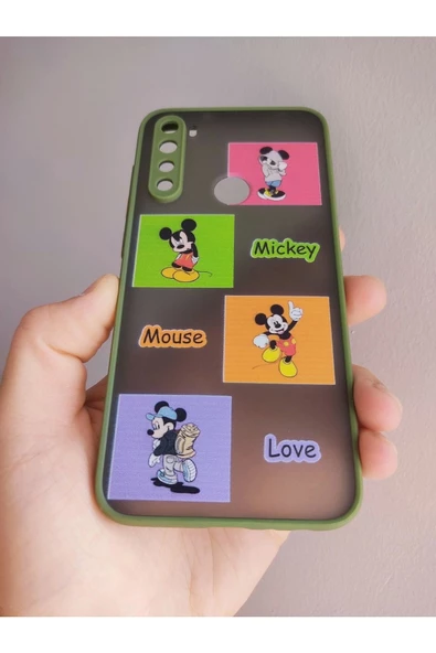 Xiaomi Redmi Note 8 Uyumlu Mickey Mouse Tuşları Renkli Hux Kılıf - 3