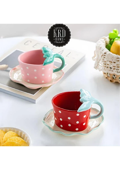 Krd Home Kahve Fincan Takımı 4 Parça Seramik KRD-3701 KRD 6329 7018