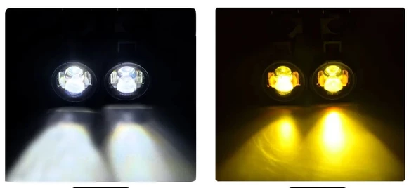 Motosiklet Sis Led Beyaz ışık ( 2 Adet Led, 1 Adet Anahtar ) - 4