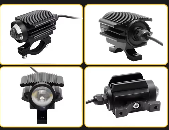 Motosiklet Sis Led Beyaz ve Sarı ışık ( 2 Adet Led, 1 Adet Anahtar ) - 2