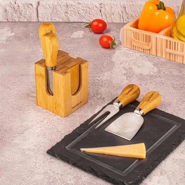 Bambum Kitta 5 Parça Peynir Servis Seti B5749 - 3