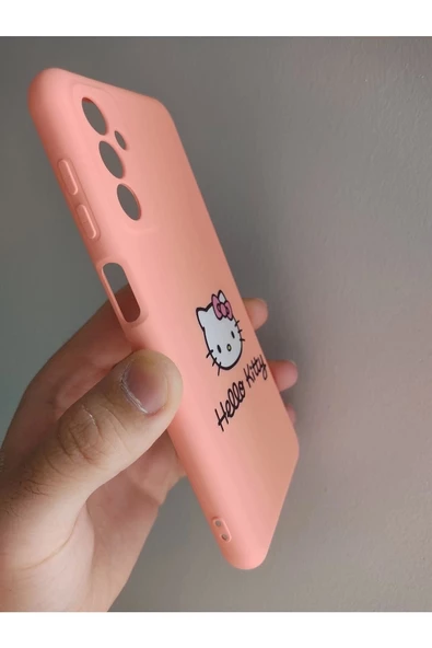 Samsung Galaxy M23 Uyumlu Hello Kitty Tasarım Telefon Boyun Askılı Set Kılıf - 3