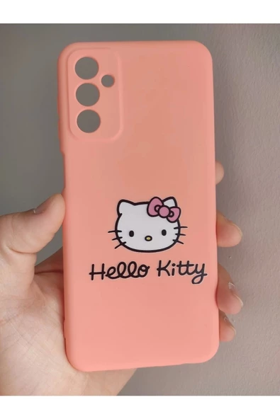 Samsung Galaxy M23 Uyumlu Hello Kitty Tasarım Telefon Boyun Askılı Set Kılıf - 2