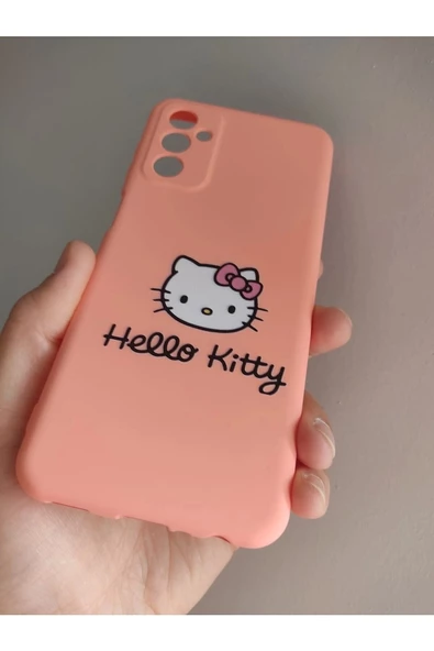 Samsung Galaxy M23 Uyumlu Hello Kitty Tasarım Telefon Boyun Askılı Set Kılıf - 4