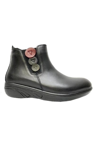 Üçel 2710-21 Hakiki Deri Fermuar Kadın Bot - Resim 2