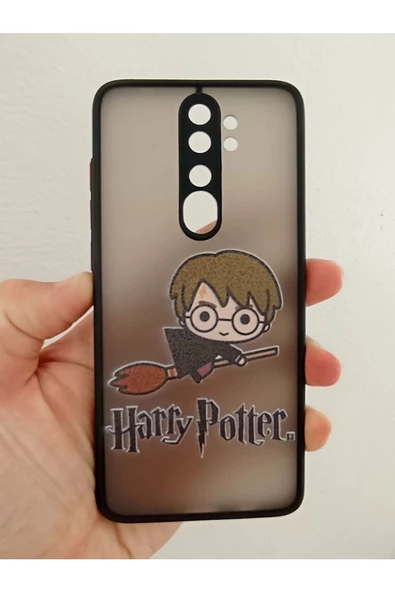 Xiaomi Redmi Note 8 Pro Uyumlu Kamera Korumalı Harry Potter Kılıf Tuşları Renkli Hux Kapak