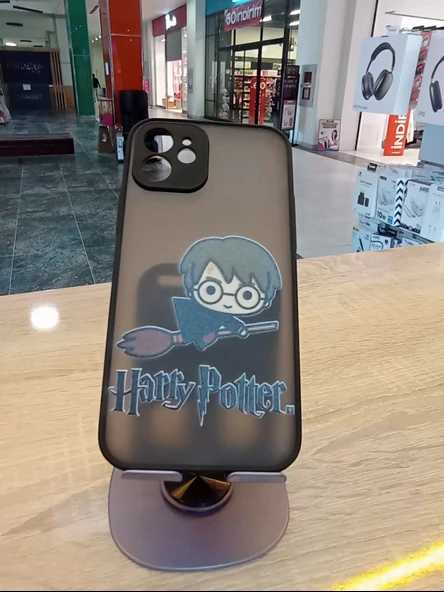 İPhone 12 Uyumlu Kamera Korumalı Harry Potter Kılıf Tuşları Renkli Hux Kapak - 4