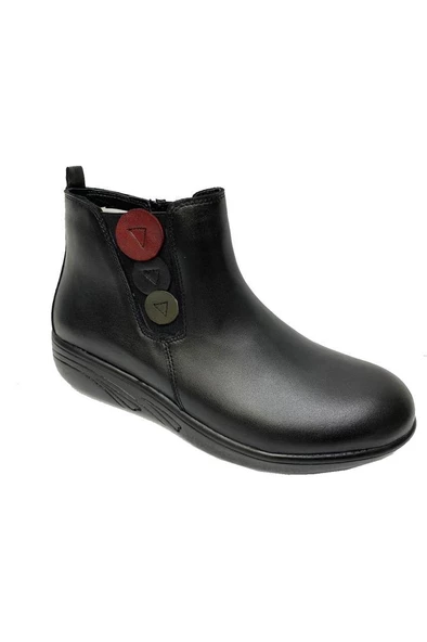 Üçel 2710-21 Hakiki Deri Fermuar Kadın Bot ürün görseli 1