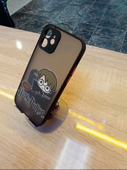 İPhone 12 Uyumlu Kamera Korumalı Harry Potter Kılıf Tuşları Renkli Hux Kapak - 2