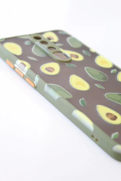 Xiaomi Redmi Note 8 Pro Uyumlu Kamera Korumalı Avokado Kılıf Özel Tasarım Tuşları Renkli Hux Kapak - 5