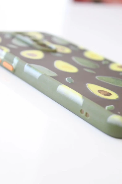 Xiaomi Redmi Note 8 Pro Uyumlu Kamera Korumalı Avokado Kılıf Özel Tasarım Tuşları Renkli Hux Kapak - 4