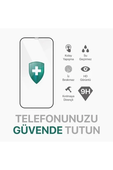 İPhone 15 Pro Anti Statik Ekran Koruyucu Çizilmez Kırılmaz Cam - 3