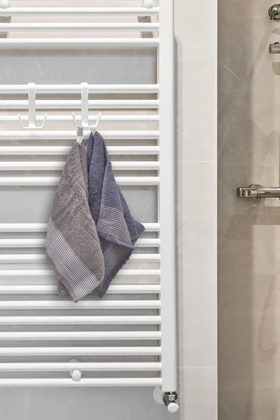 Selenica Havlupan Duşakabin Askısı, Petek Banyo Mutfak Kancalı Havlu Bornoz Askısı - 3