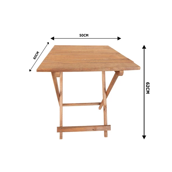 Ahşap Katlanır Masa Piknik Masası Balkon Masası - 5