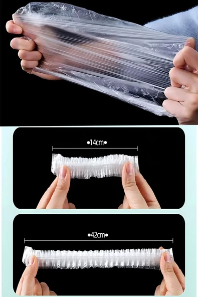 Selenica 200 Adet Pratik Tazeliği Koruyan Tencere ve Tabak Bonesi | Çok Amaçlı Kapak Gıda Bonesi - 2