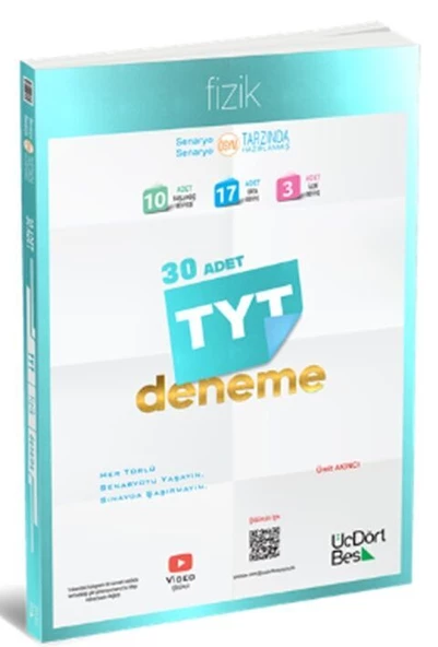 TYT KİMYA 30 DENEME  ÜÇDÖRTBEŞ YAYIN