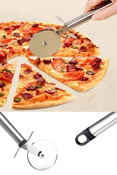 Selenica 5 Parça Mutfak Gereçleri Seti Patates Ezici, Kevgir, Pizza Kesici, Julyen Soyacak, Tel Çırpıcı - 5