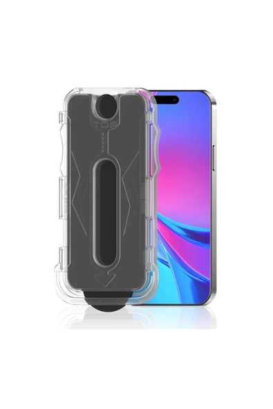 Apple iPhone 15 Pro Max Kolay Uygulama Aparatlı 5D Magic Privacy Glass Hayalet Cam Ekran - 3