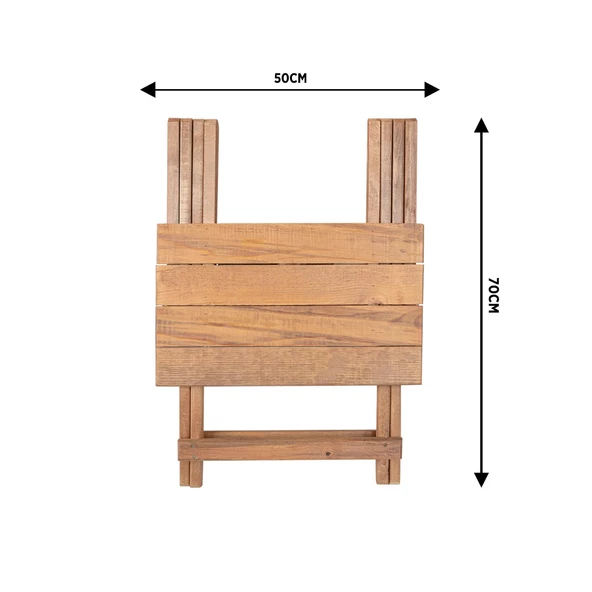 Ahşap Katlanır Masa Piknik Masası Balkon Masası - 4