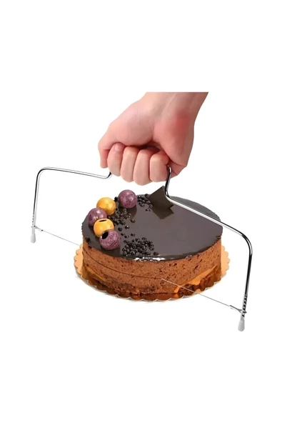 Selenica 8'li Set Ayarlanabilir Kare Yuvarlak Kek Kalıbı, Pasta Teli, Hamur Kesici, Fırın Matı - 3