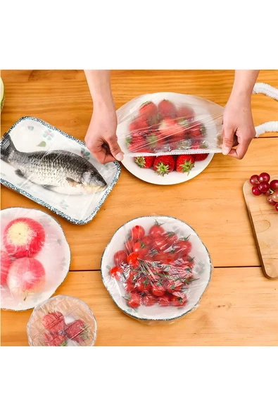 Selenica 200 Adet Pratik Tazeliği Koruyan Tencere ve Tabak Bonesi | Çok Amaçlı Kapak Gıda Bonesi - 5