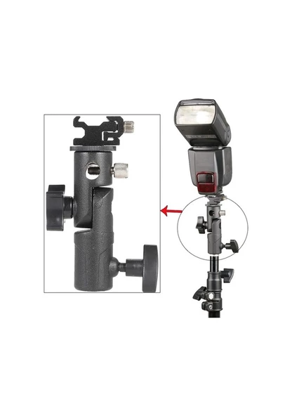 Mount Bracket Şemsiye Flaş Adaptörü - 3