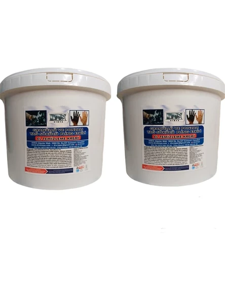2 Adet Sanayi Tipi Granürlü El Temizleme Sabunu (Kremi) 15 kg - 1