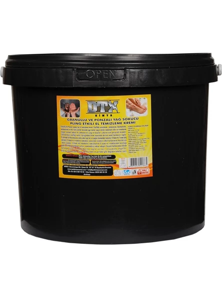 Dtx Kimya Sanayi Tipi Kumlu El Temizleme Kremi (Sabunu) 8 kg - 1