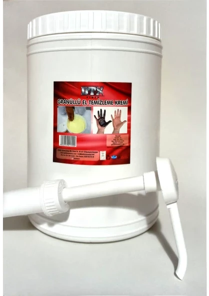 Dtx Kimya Sanayi Tipi Granürlü El Temizleme Kremi Sabunu 4 Kg ürün görseli