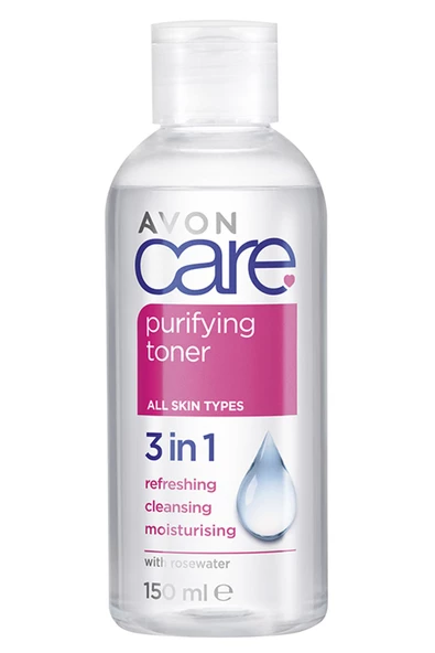 Care Purifying Toner 3 In 1 Gül Suyu Içeren Cilt Temizleme Toniği 150 Ml.