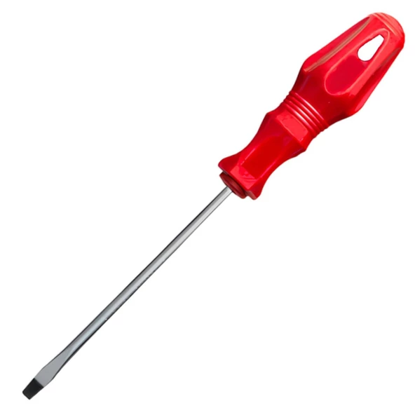 Tornavida Düz Tornavida Kırmızı Plastik Sap 6x150 mm - 4