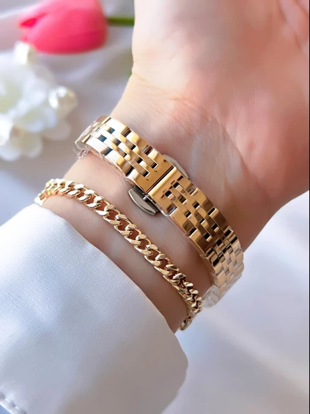 Tom Jones Çelik Kordon Kararma Renk Atma Yapmaz 3 Atm Suya Dayanıklı Kadın Kol Saati BTJ.1.10024.2 - Resim 3