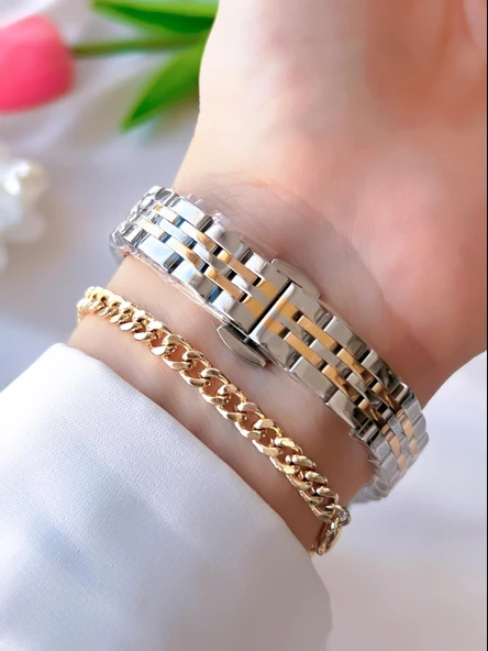 Tom Jones Çelik Kordon Kararma Renk Atma Yapmaz 3 Atm Suya Dayanıklı Kadın Kol Saati BTJ.1.10024.3 - Resim 3