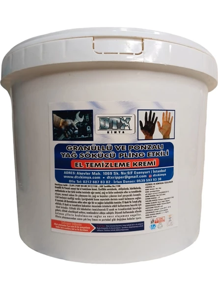 Dtx Kimya Yumuşak Sanayi Tipi Granüllü El Temizleme Sabunu (Kremi) 15 kg ürün görseli