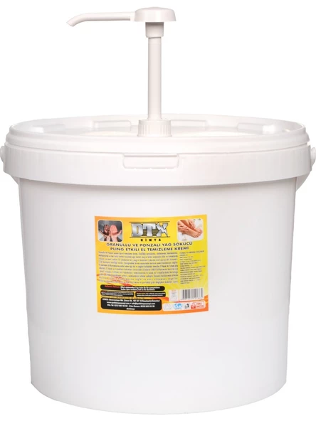 Dtx Kimya Yumuşak Pompalı Sanayi Tipi Granürlü El Temizleme Sabunu (Kremi) 15 kg - 1