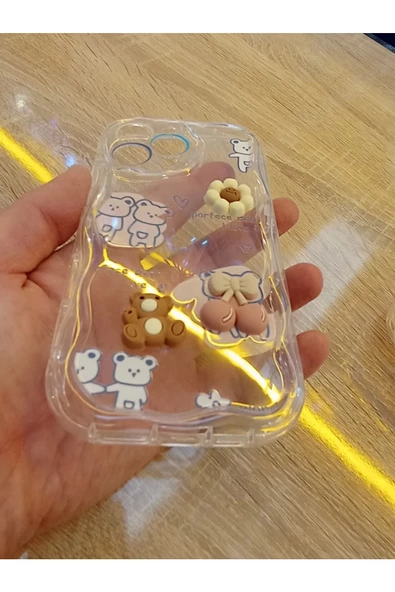 İPhone 14 Pro Max Uyumlu Özel Tasarım Kılıf Figürlü Üzeri Kabartma Kapak - 2