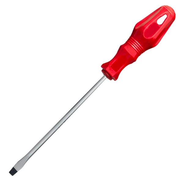 Tornavida Düz Tornavida Kırmızı Plastik Sap 5x150 mm - 4