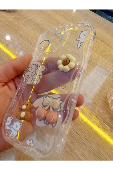 İPhone 14 Pro Max Uyumlu Özel Tasarım Kılıf Figürlü Üzeri Kabartma Kapak - 4
