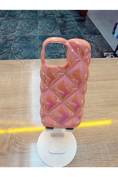 İPhone 13 ve İPhone 14 Uyumlu Baklava Desenli Airbag Premium Kılıf - 5