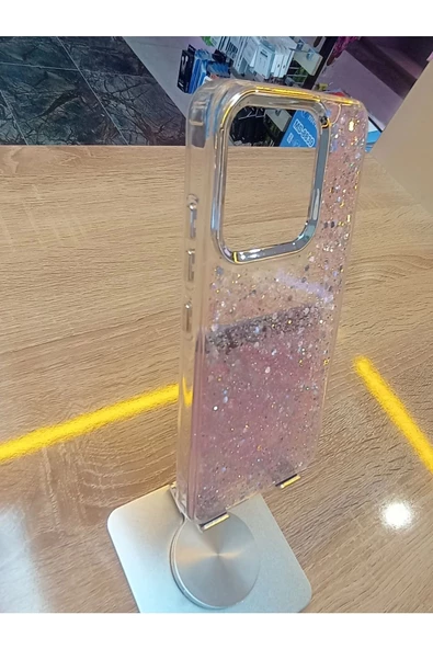 Xiaomi Redmi 12C Uyumlu  Xiaomi Poco C55 Uyumlu Simli Kamera Çerçevesi Ve Tuşları Metal Kılıf - 3